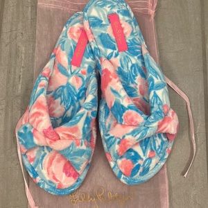 Lilly Pulitzer NWOT terry cloth sandal, size 7/8